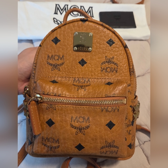 MCM Tan Leather Backpack - Picture 3 of 11